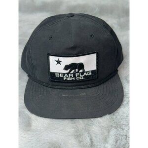Richardson Outdoors Bear Flag Fish Company Snapback Black Hat